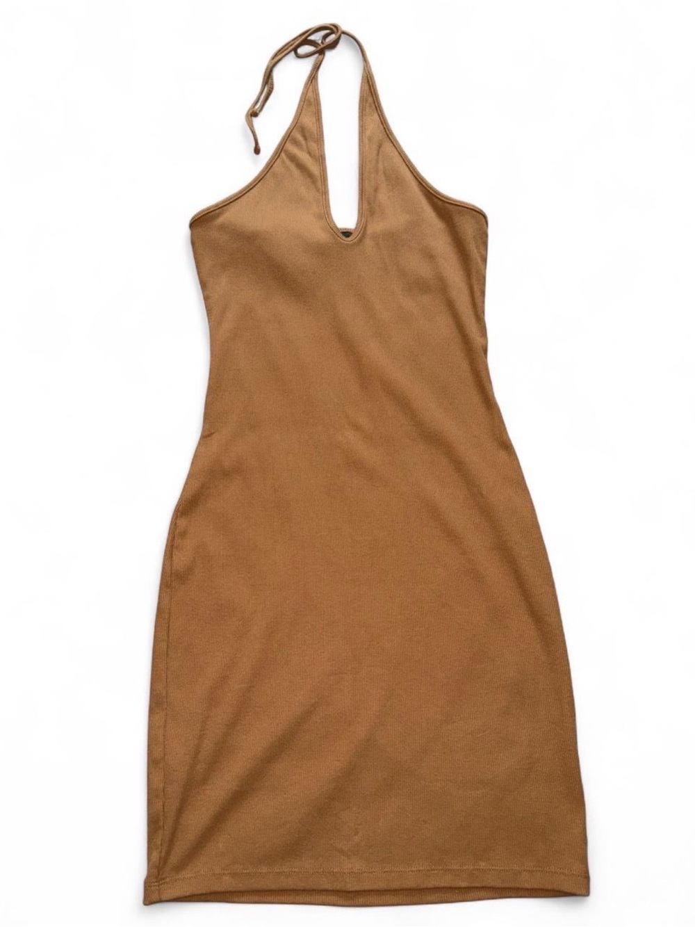 Wild Fable Tan Halter Bodycon Dress